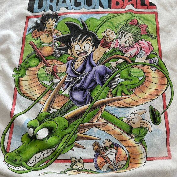Dragon Ball Z vintage White Graphic Anime T-shirt Large - Picture 2 of 6